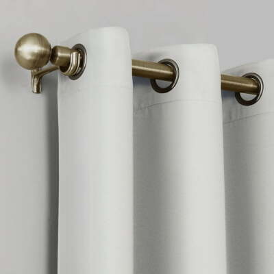 Sun Zero Oslo  Blackout Grommet Top Curtain Panel 120