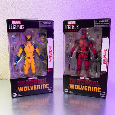 Deadpool and Wolverine Marvel Legends Deadpool And Wolverine Two Figure Set New-image