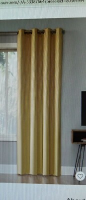 Oslo Theater Extreme Blackout Grommet Curtain Panel Yellow 52 x 63-image