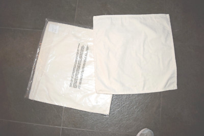 2 Pottery Barn Washed Velvet Ivory Pillow Shams - NEW-image