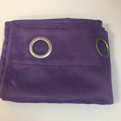 Sun Zero Curtain. One Panel. 40”Wx63” L. Purple. See Description-image