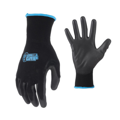 Gorilla Grip Gloves, Max Grip, All Purpose Work Gloves, Slip Resistant, Nylon...-image
