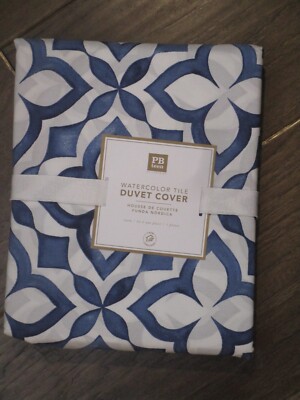 POTTERY BARN TEEN SPRING BOUQUET  TWIN DUVET COVER-image