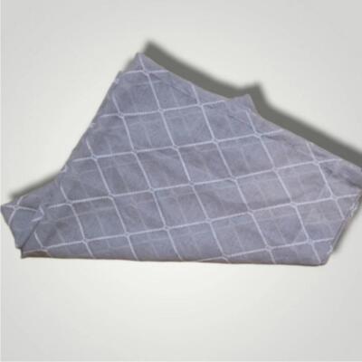 Madison Park Diamond Gray Sheer Curtain Panel-image