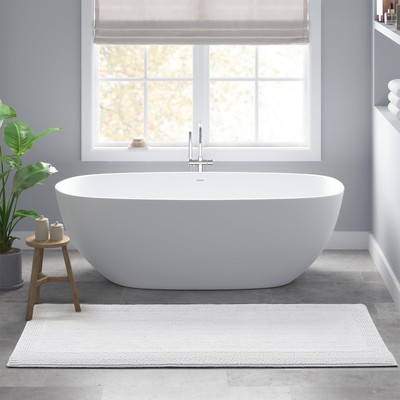 Madison Park Splendor Reversible 100% Cotton Tufted Bathroom Rug-3000 GSM Hot...-image