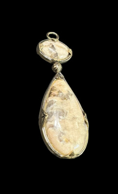 Studio Barse Reversible Multi Gemstone Pendant Jasper and Turquoise Signed-image