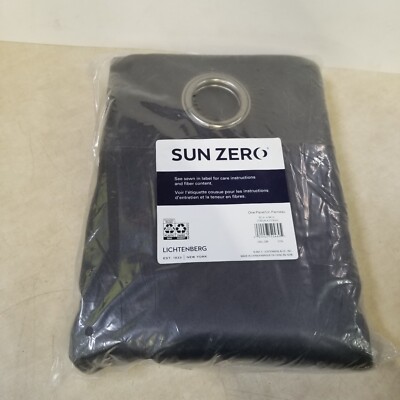 Oslo Theater Grade Extreme Blackout Grommet Top Curtain Panel - Sun Zero 84