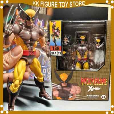 New Ct Toys Wolverine Figure Brown Comic Mafex 138 X-Men Deadpool 3 Movie Anime-image