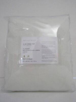 Pottery Barn Belgian Flax Linen Curtain, Classic Ivory, 100