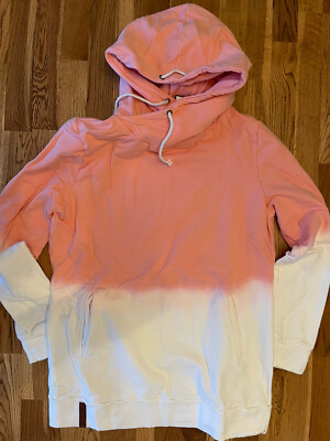Ampersand Ave Singlehood Dip Dye Pink Womens Sweatshirt Hoodie Size XL NWT-image