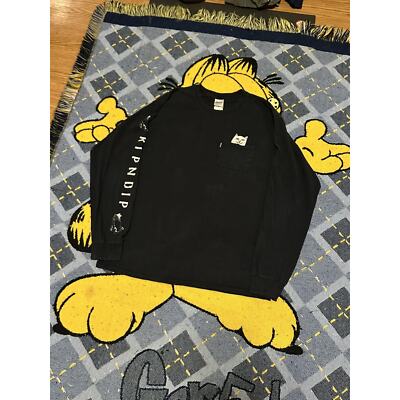 Vintage Y2K Rip N Dip Black Longsleeve T-Shirt-image