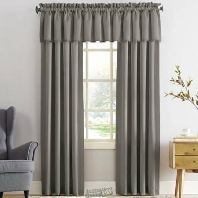 Madison-Sun Zero Madison Panel Pair Polyester Valance Grey 54