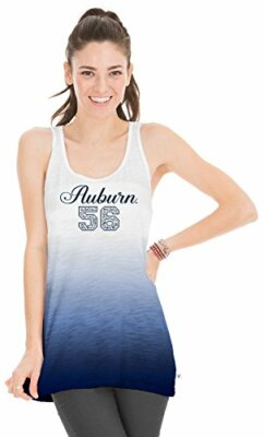 NCAA Auburn Tigers Women's Jess Dip Dye Tank Top, X-Large, Navy-image