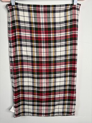 POTTERY BARN DENVER TARTAN PLAID COTTON/LINEN LUMBAR PILLOW SHAM 16X26*CASE ONLY-image
