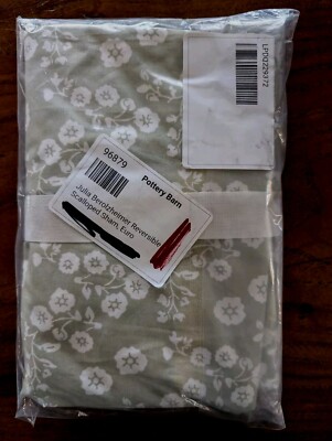 POTTERY BARN Julia Berolzheimer Reversible Scalloped Euro Sham-NWT-image