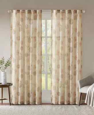 Madison Park Arella Floral Crushed Semi-Sheer 42