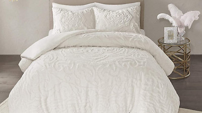 Madison Park Laetitia Comforter Bohemian Tufted Cotton Chenille-image