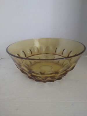 Large Amber dip and fruit Serving Bowl 10