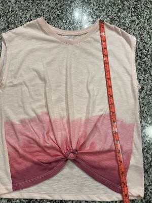 Epic Threads PINK Sleeveless Dip Dyed T-shirt, US X-LARGE-image