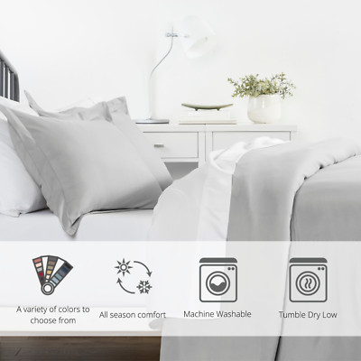 3PC Luxury Comfort Duvet Cover Set by Kaycie Gray-image