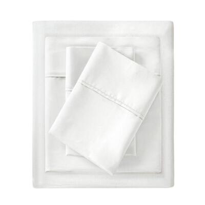 Madison Park 1500 Thread Count White King Cotton Blend Pillowcases-image