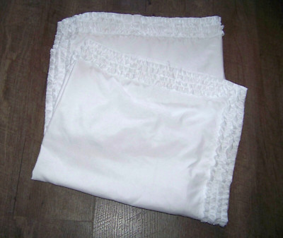 Madison Park Set Of Two White Ruffle Edge Standard Pillow Shams Shabby Cottage-image