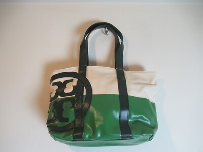 Tory Burch DIPPED CANVAS ZIP TOTE  NWT 🎊Retail $360-image