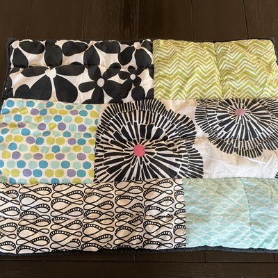 Pottery Barn Teen PB Teen Patchwork Quilt Pillow Case Standard Size Green Blue-image