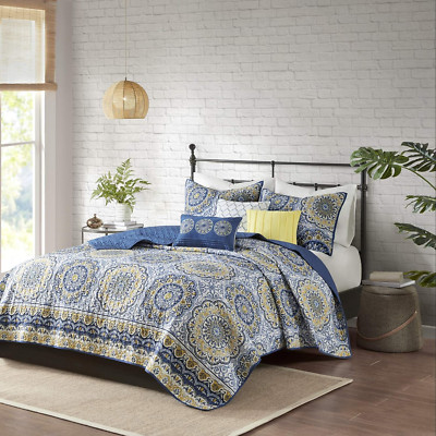 Madison Park Tangiers Quilt Modern Classic Design All Season, Breathable Coverle-image