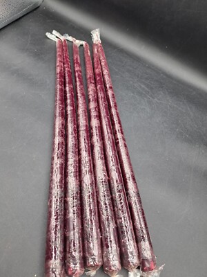 Vintage Patrician Hand Dipped 18” Taper Candles Smokeless Dripless -image