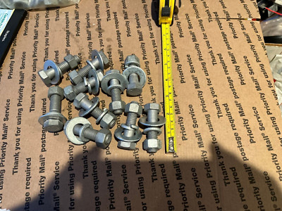 10-pc-Hot Dipped Galvanized  Coarse Thread Bolt 1/2