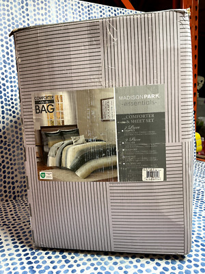Madison Park Essentials Saben king Comforter Set with Cotton Bed Sheets-image