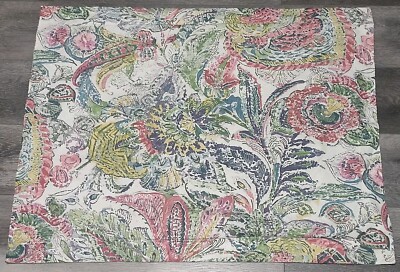 1 Pottery Barn Mackenzie Floral Paisley Standard Pillow Sham Organic Cotton -image
