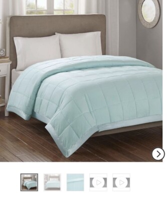 Madison Park Down 3M Scotchgard Blanket, Oversized Full/Queen, Cambria Aqua-image