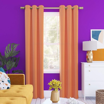 Halton Bright Vibes Total Blackout Grommet Curtain Panel, 40