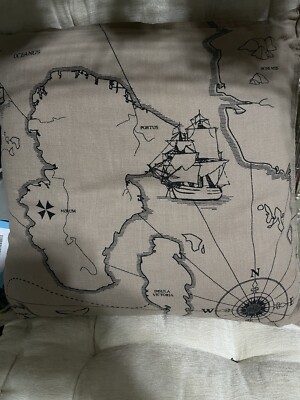 20 X 20 Deck Feather Pillow Pottery Barn. With Nautical Cover From Ikea?-image