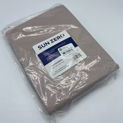 Sun Zero Curtain Panel Size 40 X 96 in Blush Pink-image