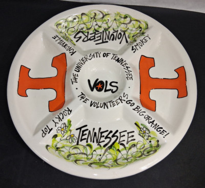 Tennessee Volunteers Large Chip Dip Platter Football NCAA Officially Licensed-image