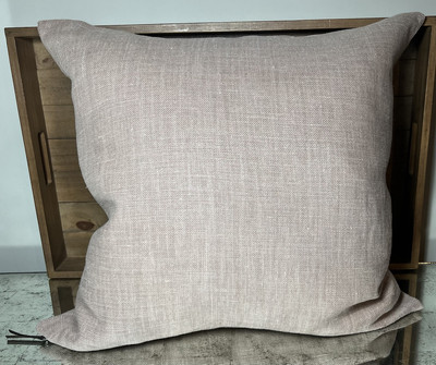 Pottery Barn Belgian Linen Pillow  24x24 Old Rose-image