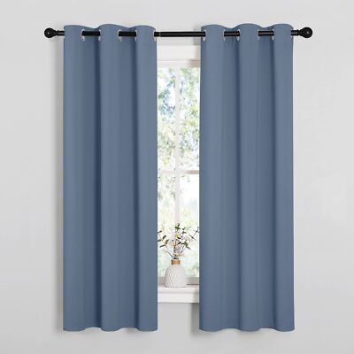 NICETOWN Kitchen Curtains Blackout Curtains & Drapes Thermal Insulated Gromme...-image
