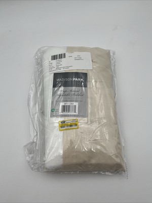 NEW Madison Park - Simple Fit Wrap Around Adjustable Bedskirt Ivory One Size OS-image