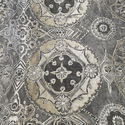 Pottery Barn Jacquelyn Medallion Duvet Cover& 2 Shams King Size  100% Cotton-image