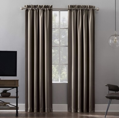 Sun Zero -Oslo Theater Grade Extreme Blackout Grommet Curtain Panel LOT OF 2-image