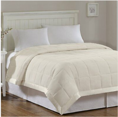 Madison Park Windom Microfiber Down Alternative Blanket - Full/Queen - Ivory-image