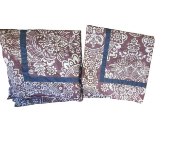 Pottery Barn Elaine damask 2 pillow shams Euro size-image