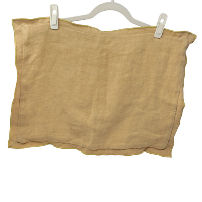 Pottery Barn Responsibly Made Gold Galen Linen Zip Pillow Cover 40x20 NWT $69.50-image