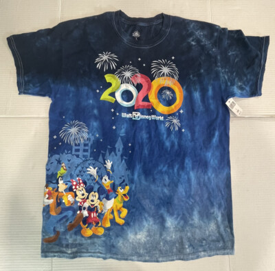 Disney World Resort T-Shirt ~ Exclusive 2020 ~ Size Large ~ Dip Tie Dye ~ NWT-image