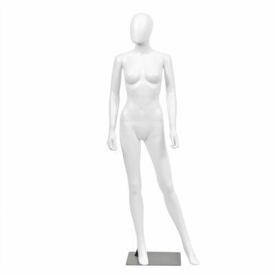 Female Mannequin Egghead Plastic Full Body Dress Form Display-image