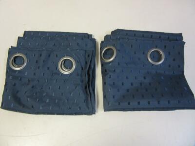 Sun Zero Curtain Panel Pair Extreme Navy Blue Window Grommet Panels 40