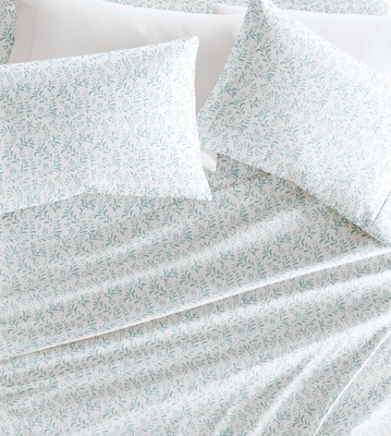 4 Piece Full Bedding Sheet Set (Light Blue Vines) - Sleep Better Than Ever wi...-image